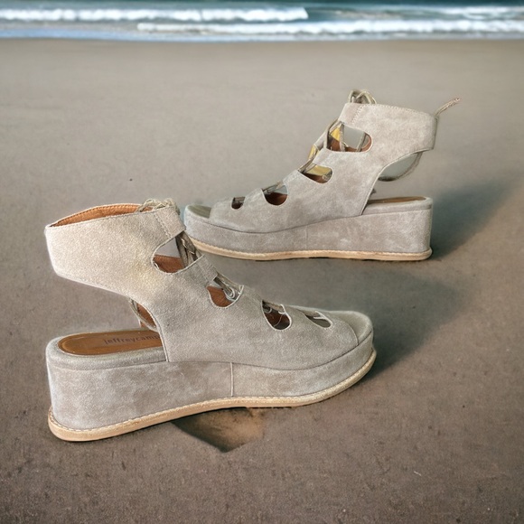 JEFFREY CAMPBELL Suede XIMENO Platform Gladiator Sandals Size 7 - Picture 6 of 8